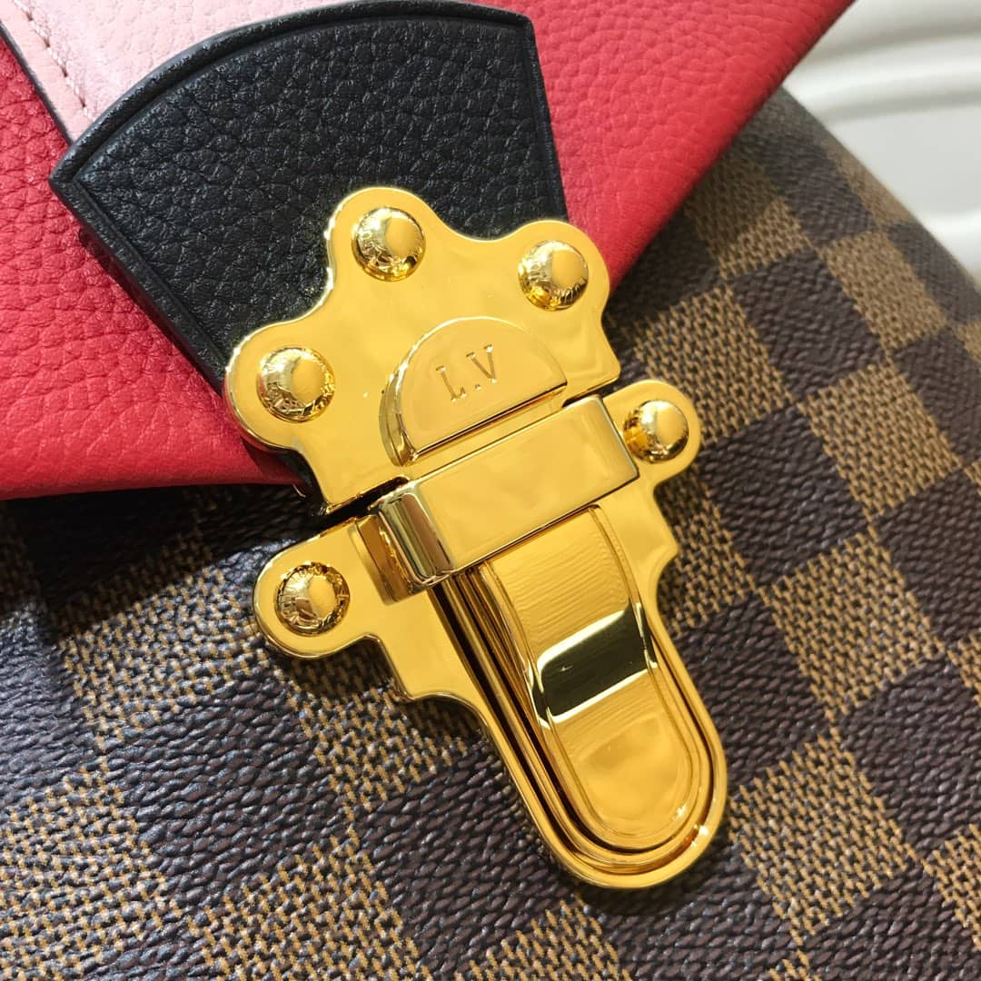 Louis Vuitton Damier Ebene Clapton Replica Backpack Red N42262