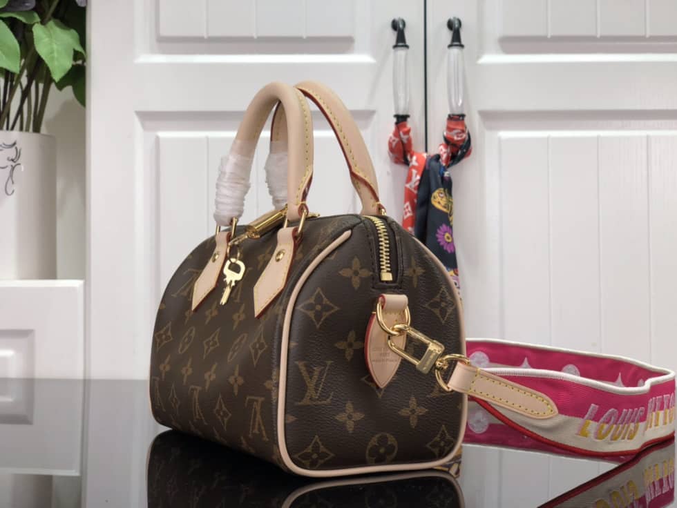 Louis Vuitton Crossbody Dupe Monogram Canvas Speedy 20 Red M45957