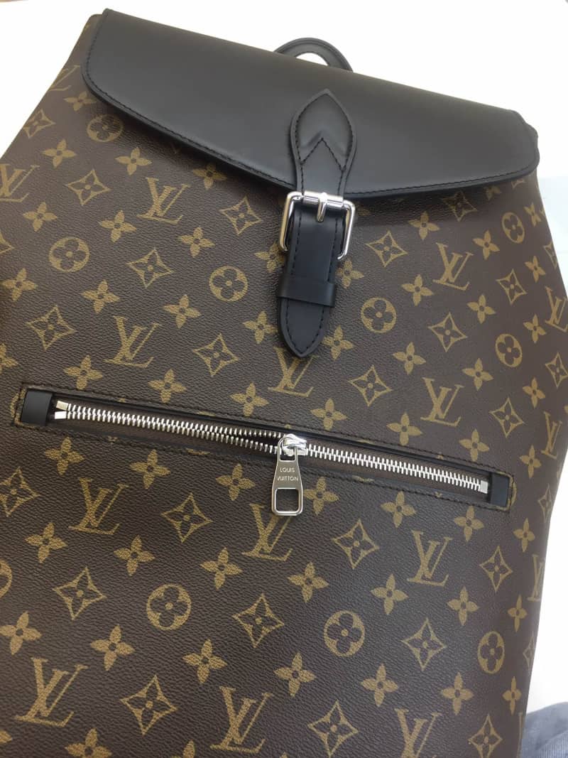 Louis Vuitton Palk Monogram Macassar Canvas Replica Backpack M40637