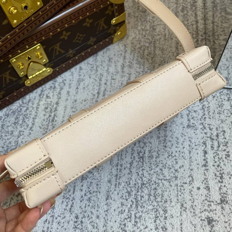 Louis Vuitton Soft Trunk Monogram Mirror Coated Canvas Replica Bag Apricot M45880