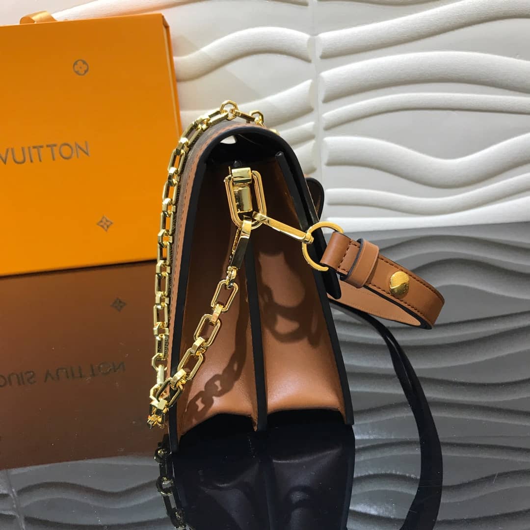 Louis Vuitton Monogram MM Reverse Dauphine Shoulder Bag Replica M44391
