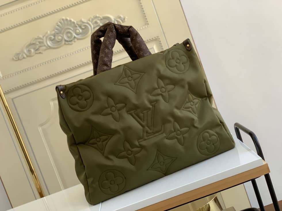 Louis Vuitton Onthego GM Nylon Monogram Pilow Giant Green M59007 Replica Tote