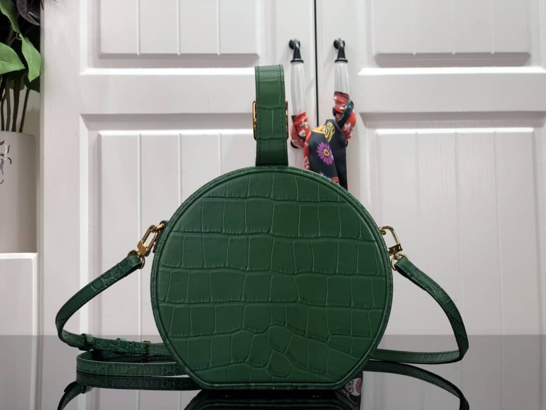 Louis Vuitton Petite Boite Chapeau Crocodilien Brillant Replica Bag Green N93597