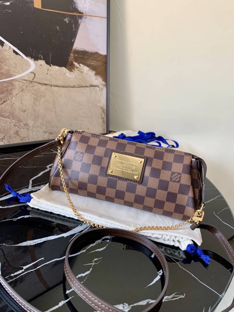 Louis Vuitton Eva 2way Pouch Damier Chain Replica Bag N55213