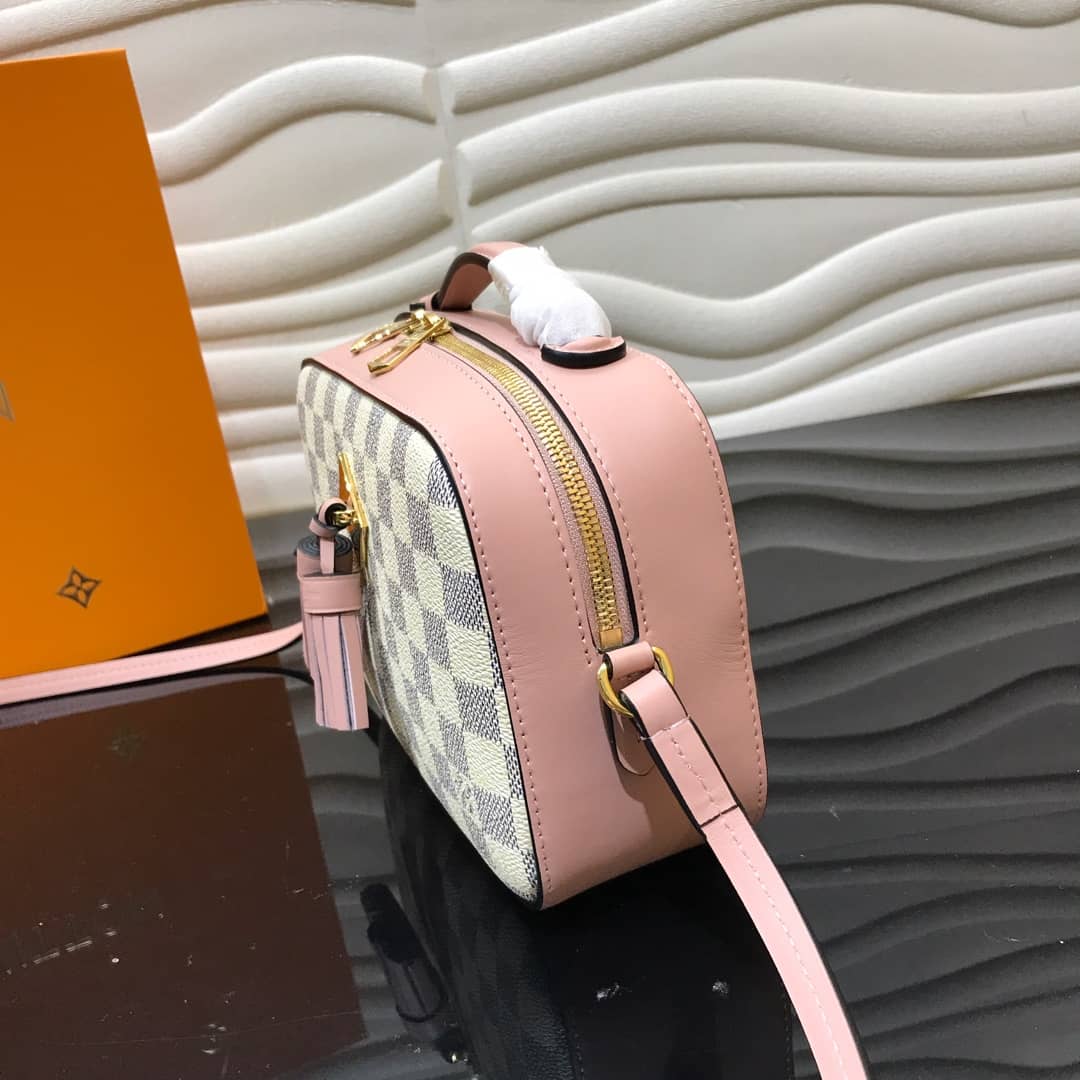 Louis Vuitton Damier Saintonge Replica Camera Bag Pink N40154