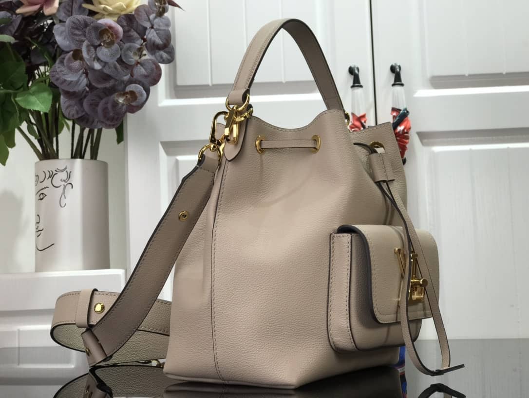 Louis Vuitton Lockme Replica Bucket Bag Gray M57688