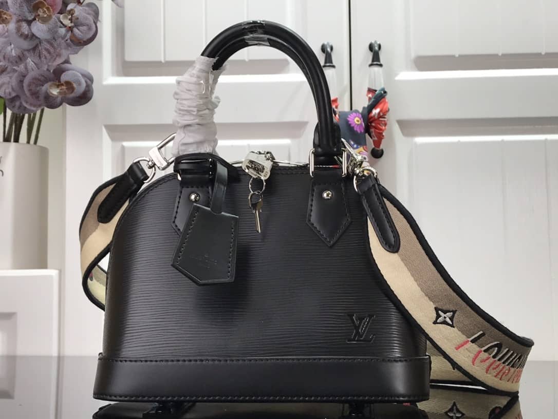 Louis Vuitton Alma PM Hand Bag Replica Black M40302