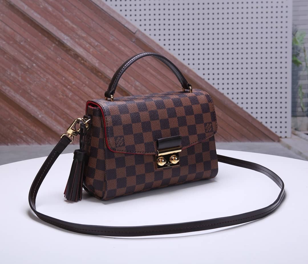 Louis Vuitton Damier Croisette Replica Shoulder Handbag Brown N41581