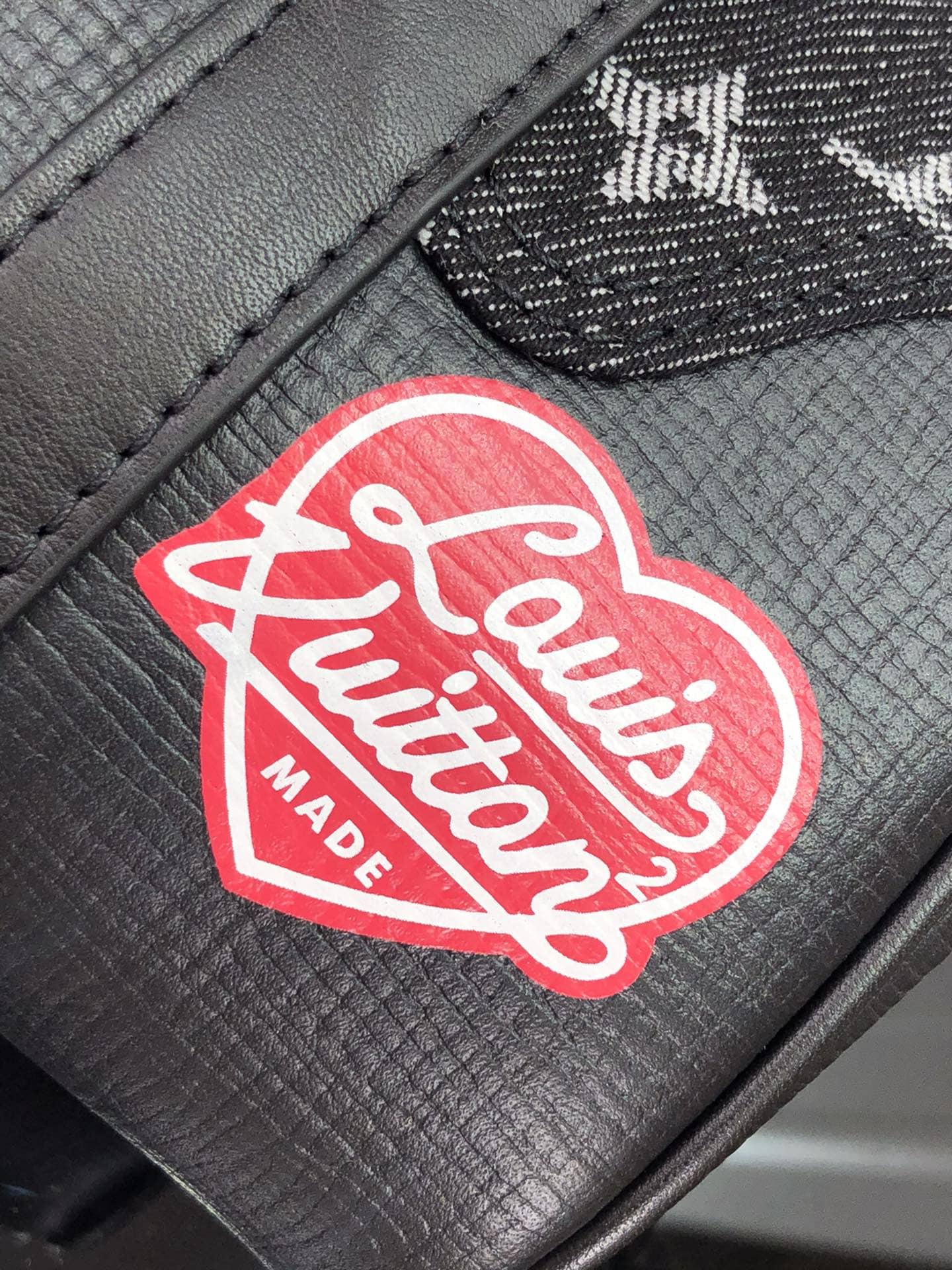 Louis Vuitton x Nigo Keepall XS Leather Monogram Replica Bag Black M81010