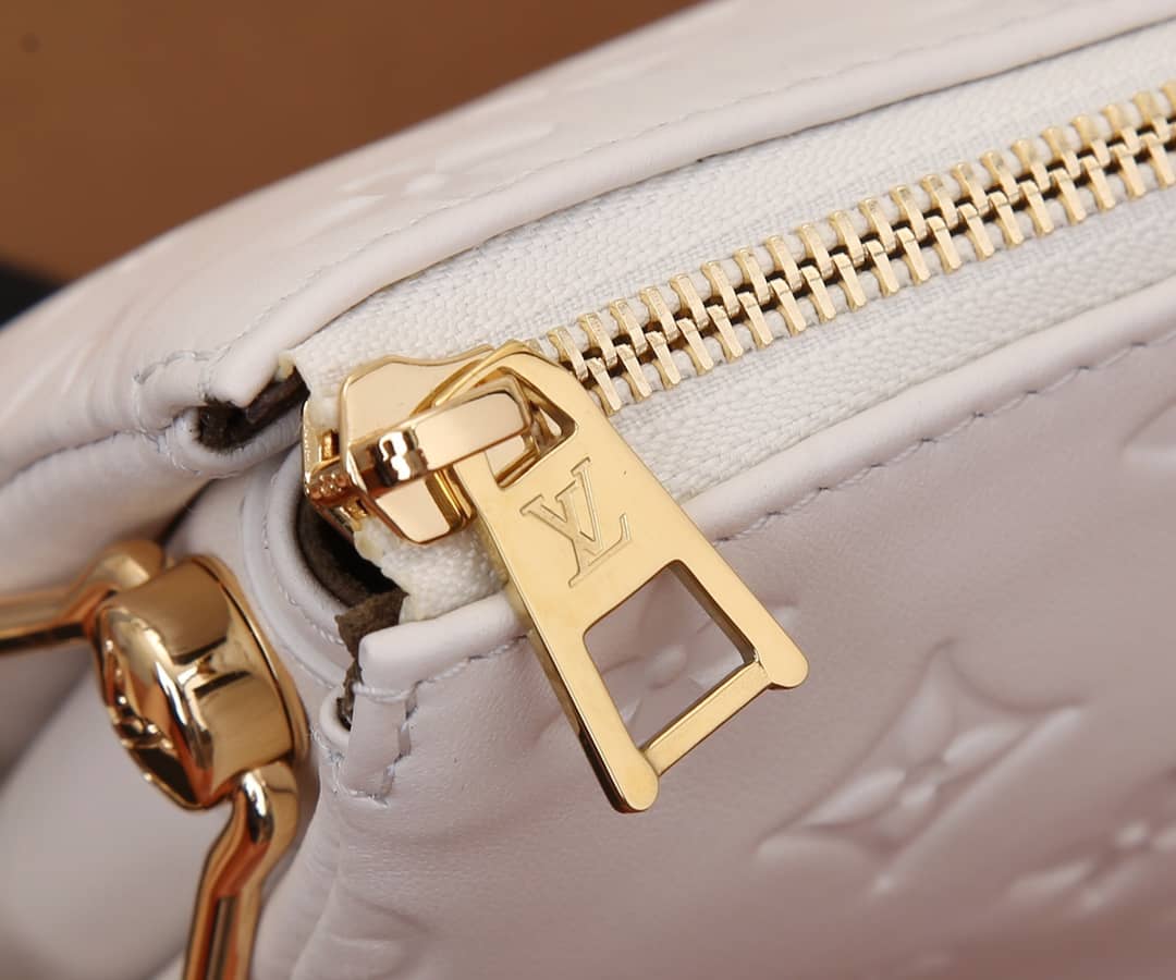 Louis Vuitton Coussin PM Monogram Embossed Replica Crossbody Bag White M57790