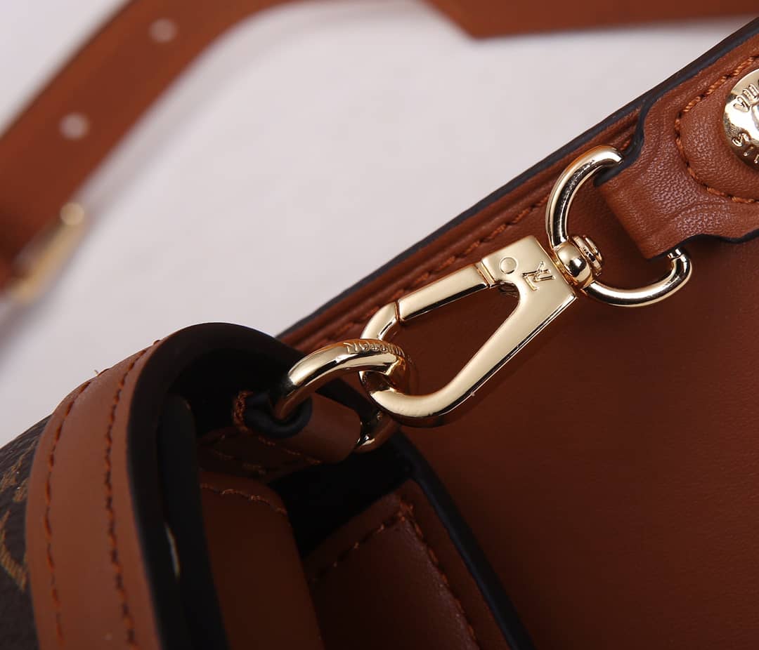 LV Bum Bag Dupe Monogram Reverse Dauphine Brown M44586