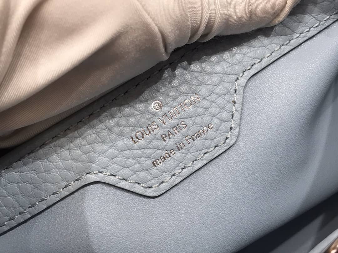 Louis Vuitton Capucines Mini Taurillon Leather Replica Bag Blue M57520