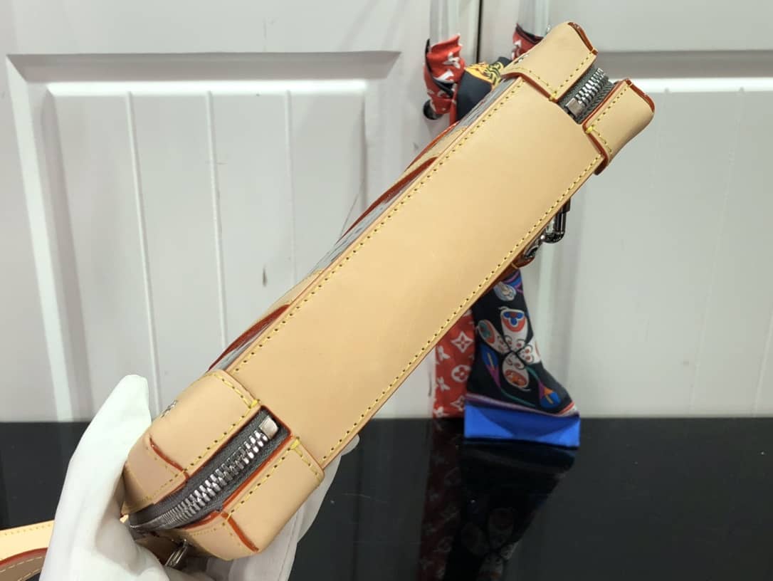 Louis Vuitton Soft Trunk Monogram Mirror Coated Canvas Replica Bag Silver M45880