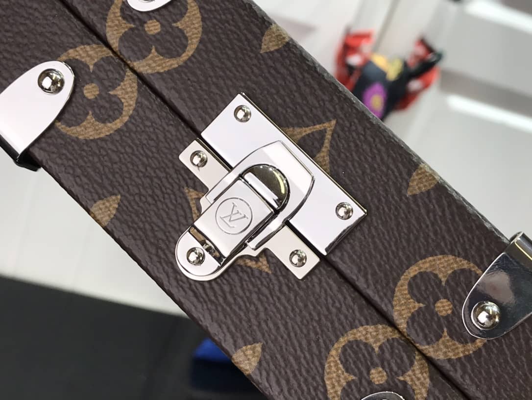 Louis Vuitton Trunk Monogram Eclipse Replica Bag Brown M20249