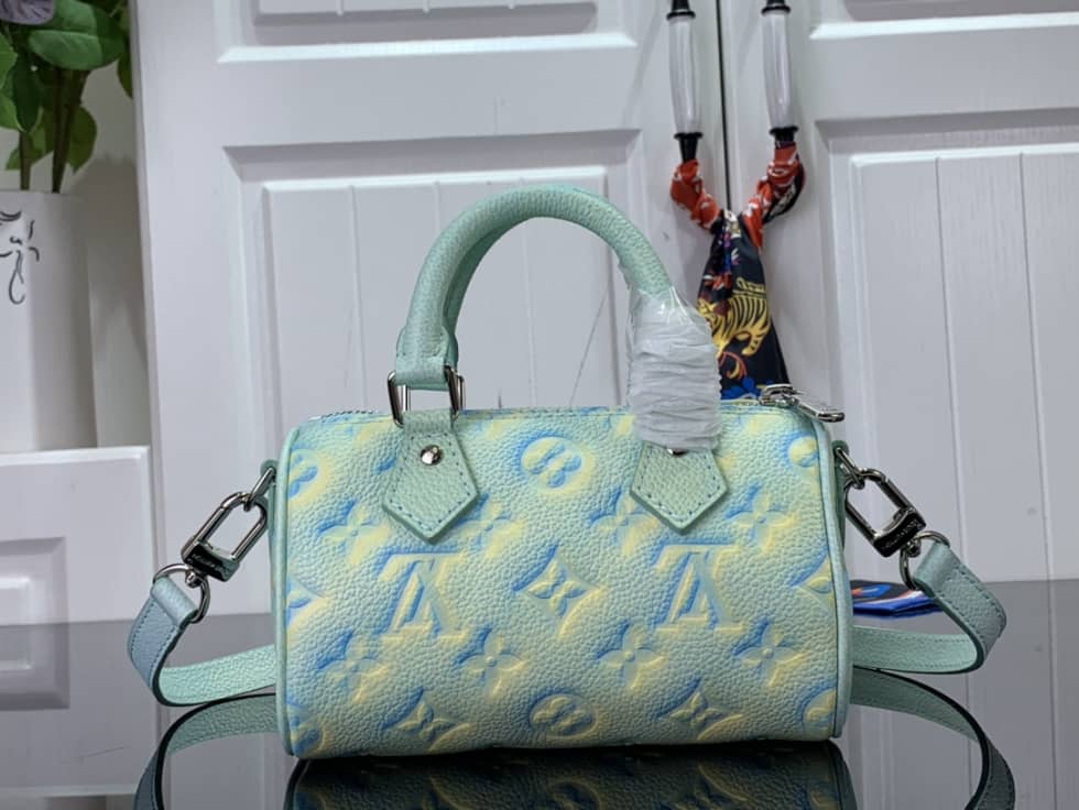 Louis Vuitton Nano Speedy Green M81508 Replica Shoulder Bag