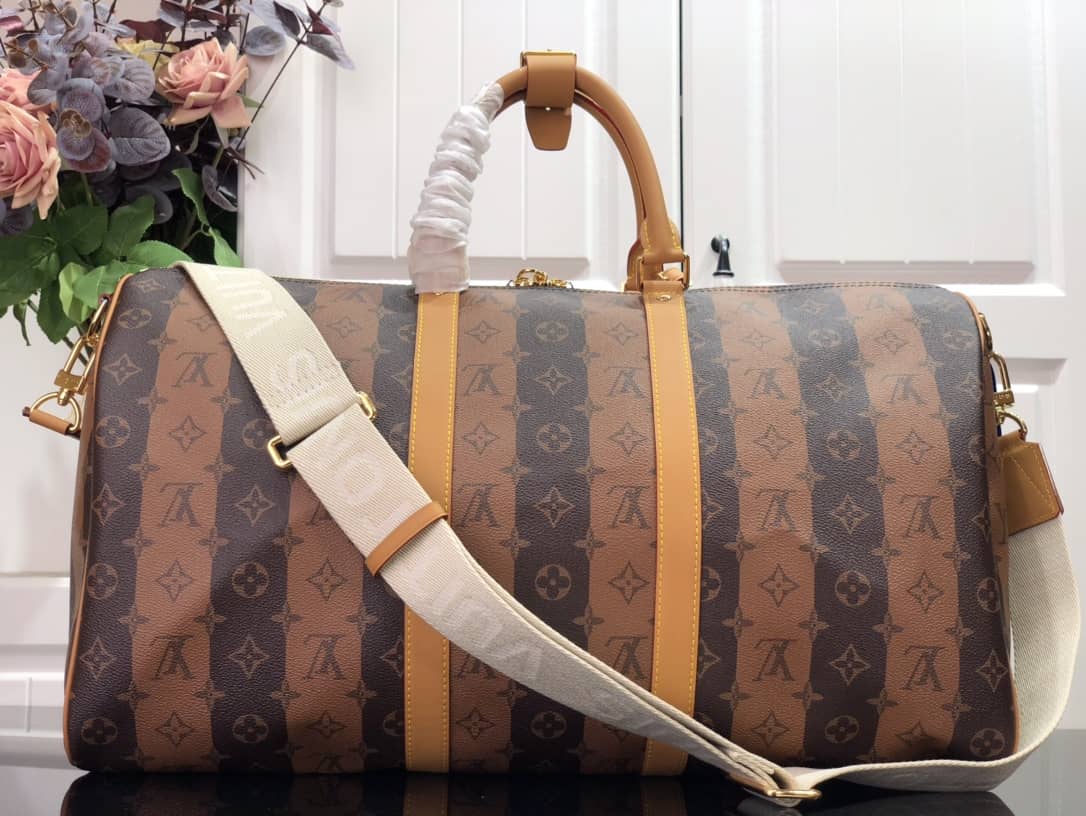 Louis Vuitton Keepall Bandouliere x Nigo Monogram Stripes Replica M40567