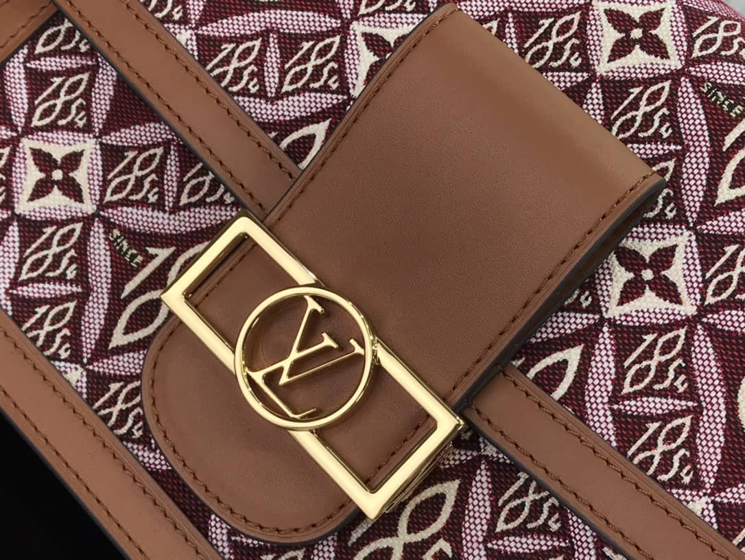 Louis Vuitton Since 1854 Dauphine Mini Replica Handbag Red M57172