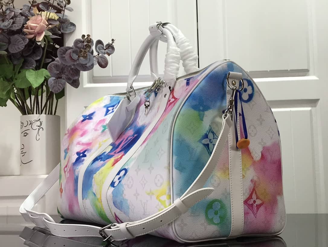 Louis Vuitton Keepall Watercolor Bandouliere 50 Travel Bag Replica Colorful M45758