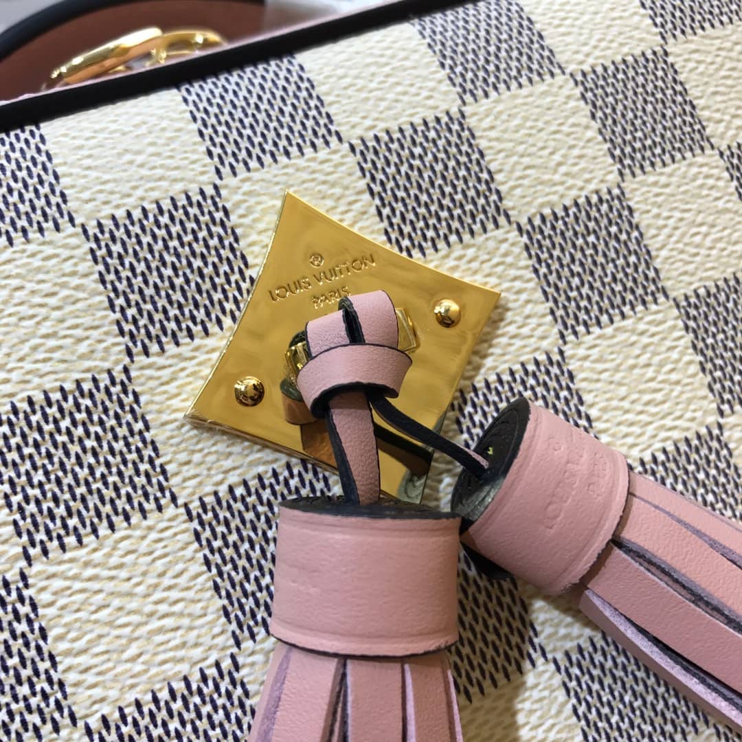 Louis Vuitton Damier Saintonge Replica Camera Bag Pink N40154