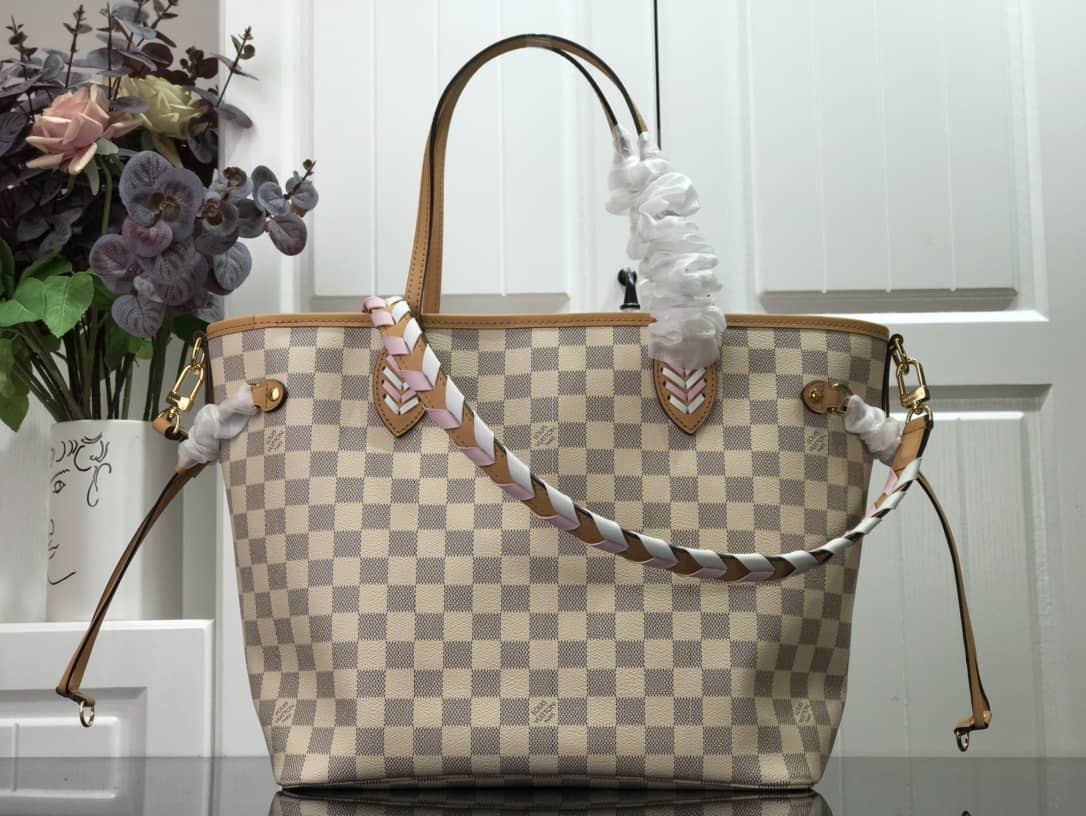 Louis Vuitton Neverfull MM Damier Azur Bag Replica N50047