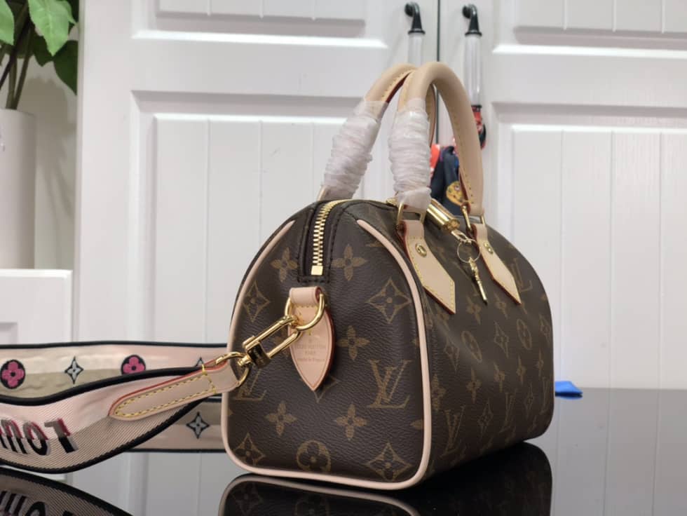 Louis Vuitton Crossbody Dupe Monogram Canvas Speedy 20 Black M45957