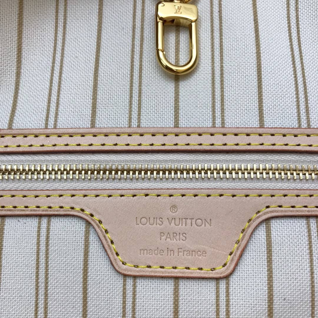 Louis Vuitton Neverfull GM Damier Azur Tote Replica White N40990