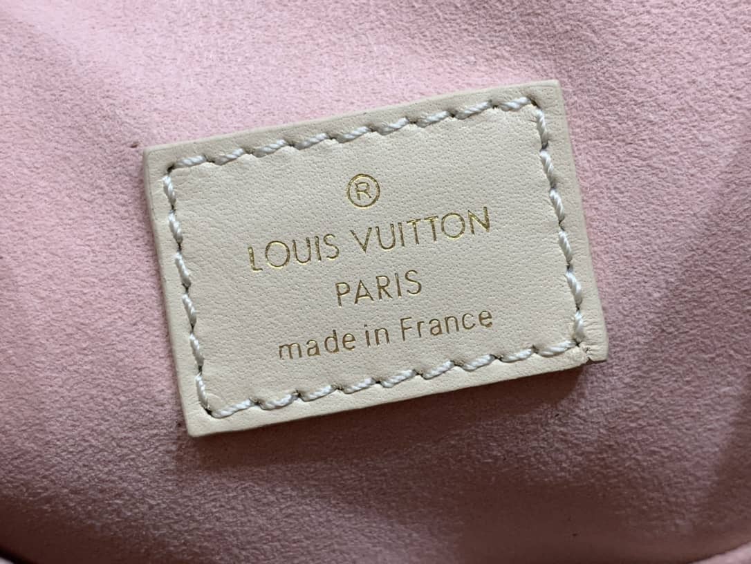 Louis Vuitton Ann Platt Montsouris PM Noir Leather Replica Backpack Beige M45205