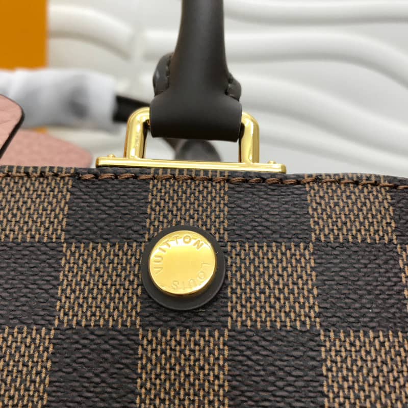 Louis Vuitton Damier Ebene Canvas Brittany Bag Replica Pink M41674