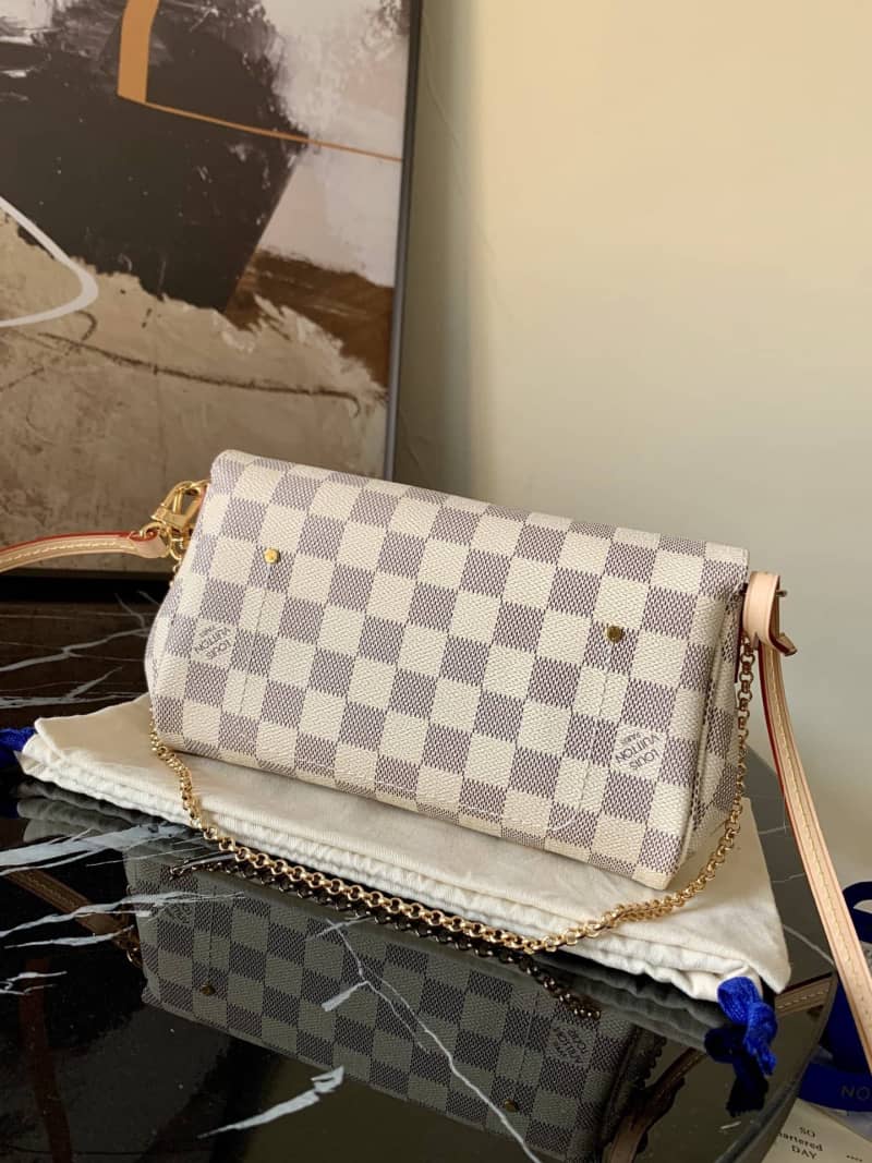 Louis Vuitton Favorite MM Demier Azur Chain Replica Handbag N41275