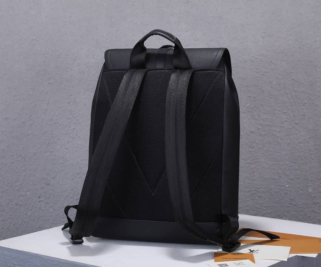 Louis Vuitton Christopher Slim Taurillon Leather Black M58644 Replica Backpack