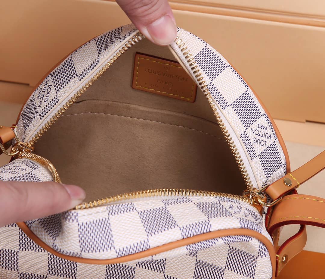 Louis Vuitton Damier Azur Boite Chapeau Souple PM Replica N40333