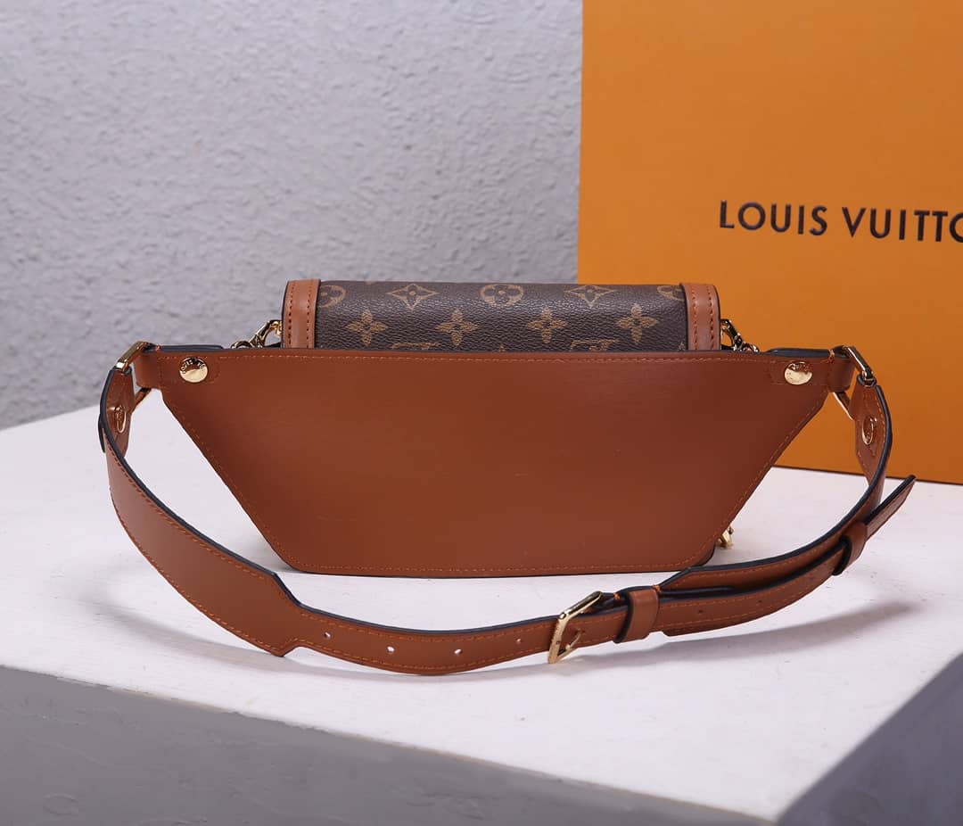 LV Bum Bag Dupe Monogram Reverse Dauphine Brown M44586