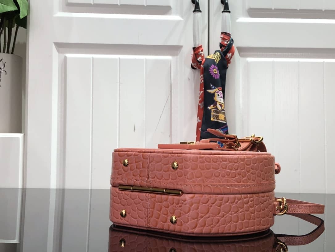 Louis Vuitton Petite Boite Chapeau Crocodilien Brillant Replica Bag Pink N93597