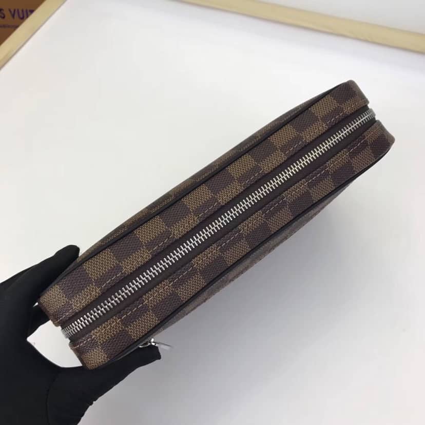Louis Vuitton Kasai Clutch Damier Ebene Canvas Replica N41663