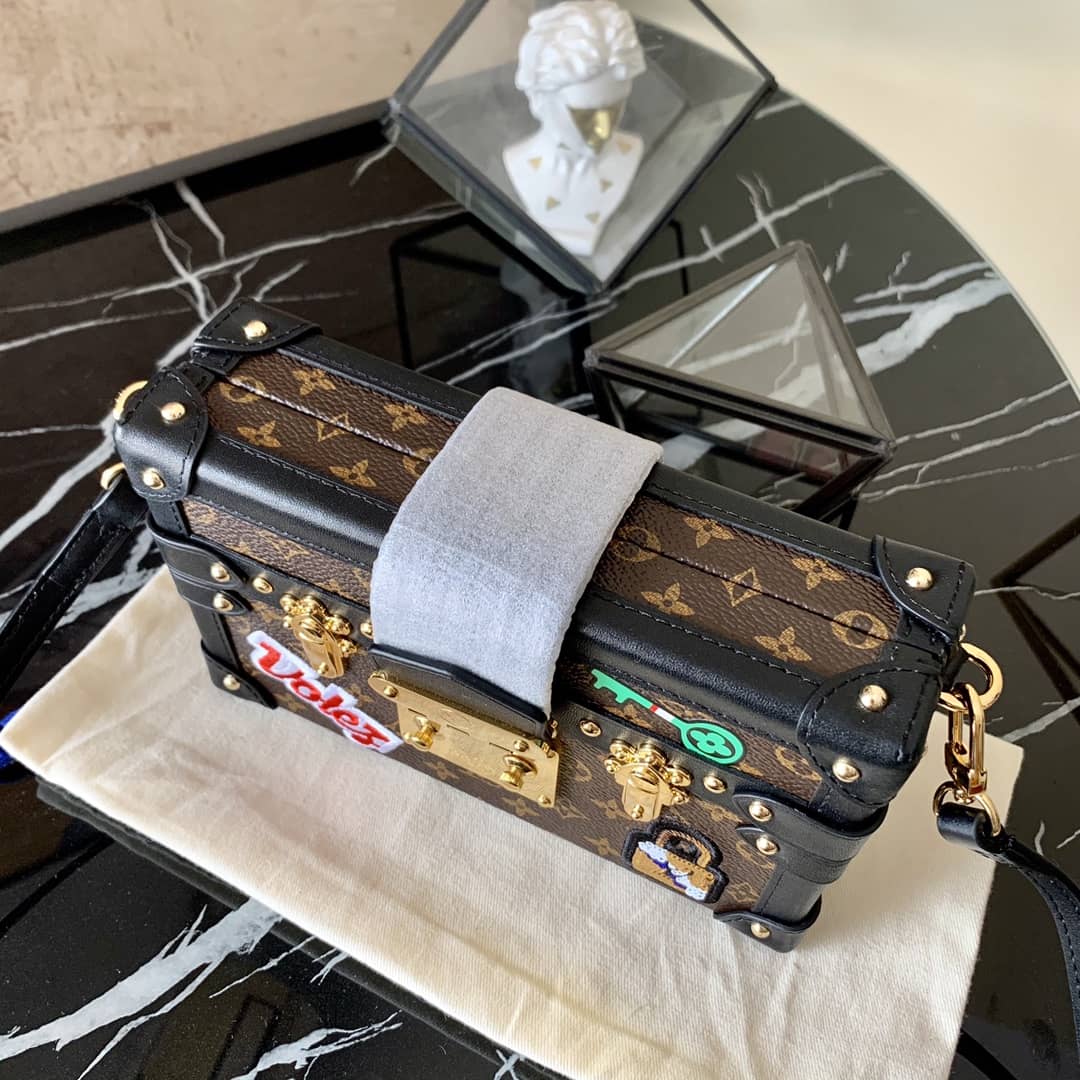 Louis Vuitton Petite Malle Monogram Canvas Replica Bag Brown M40273
