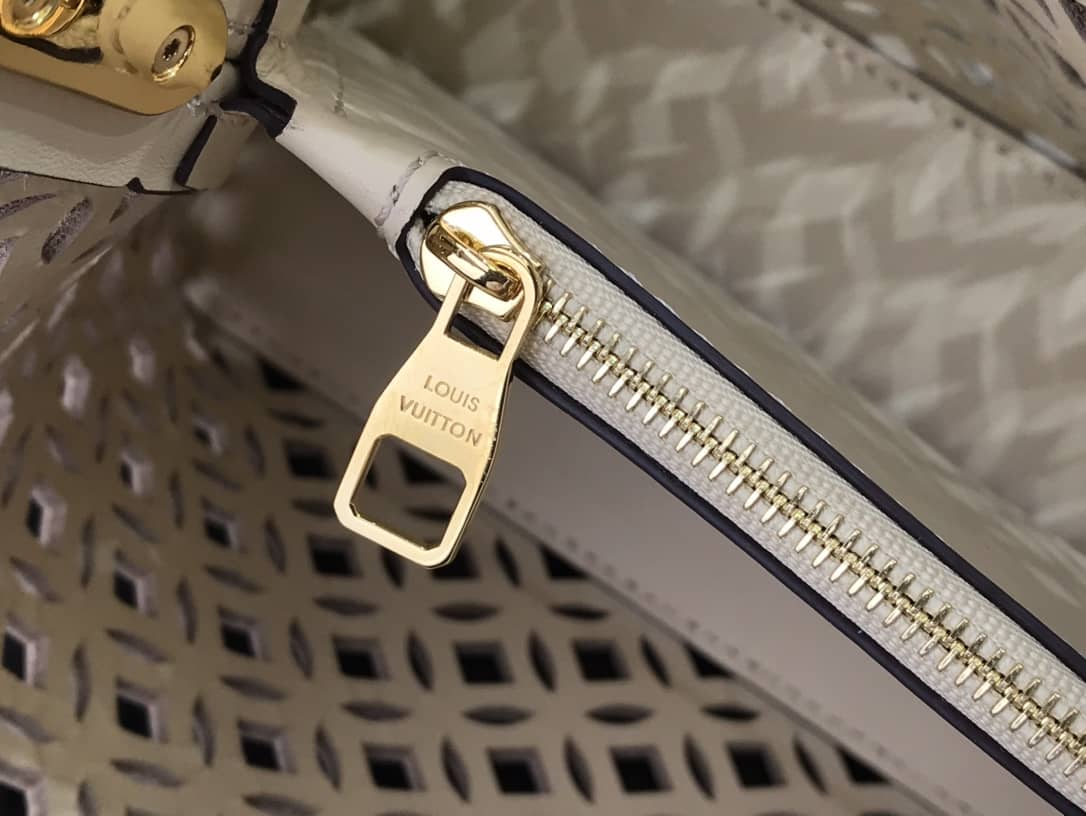 Louis Vuitton Capucines BB Cutout Leather Bag Replica Apricot M57228