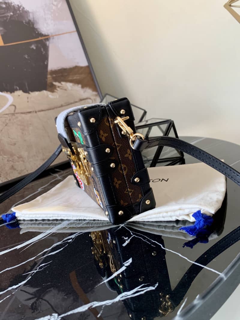 Louis Vuitton Petite Malle Monogram Canvas Replica Bag Brown M40273