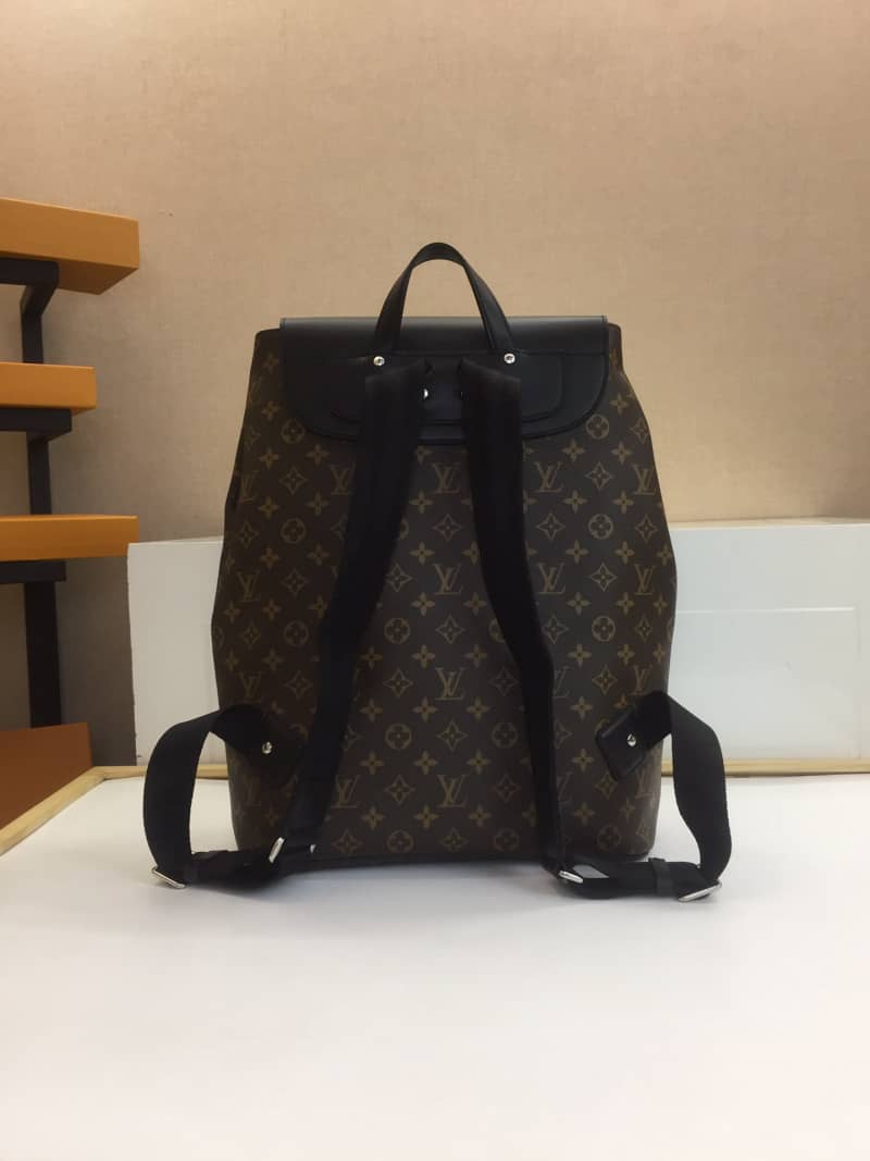 Louis Vuitton Palk Monogram Macassar Canvas Replica Backpack M40637