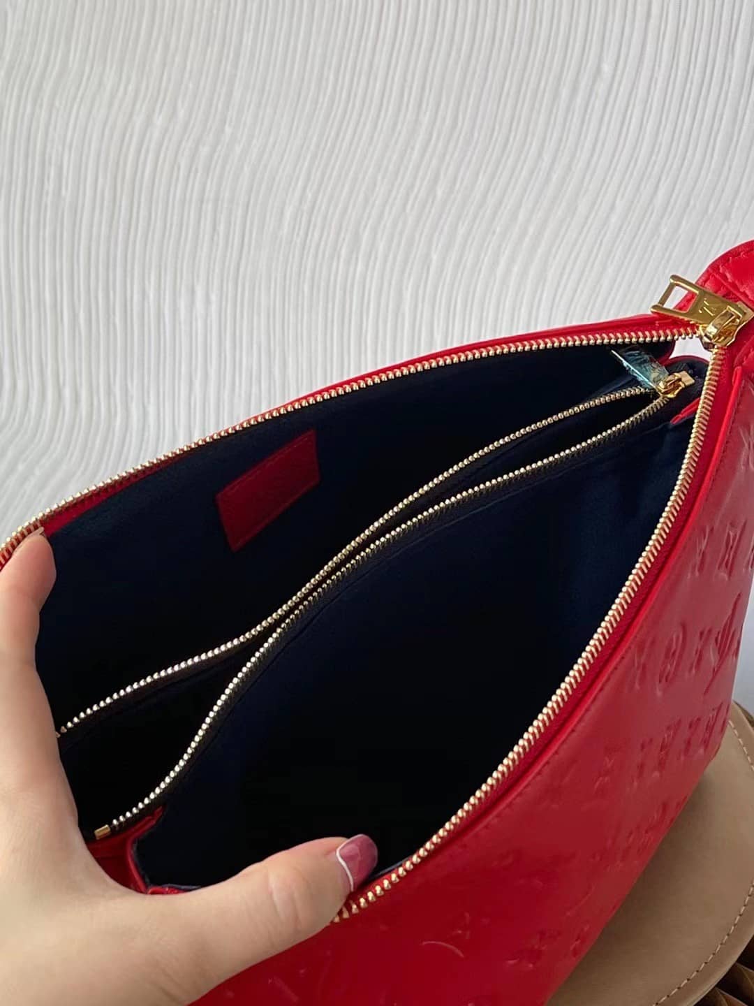 Louis Vuitton Coussin PM Gold Chain Rouge Red M57792 Replica Shoulder Bag