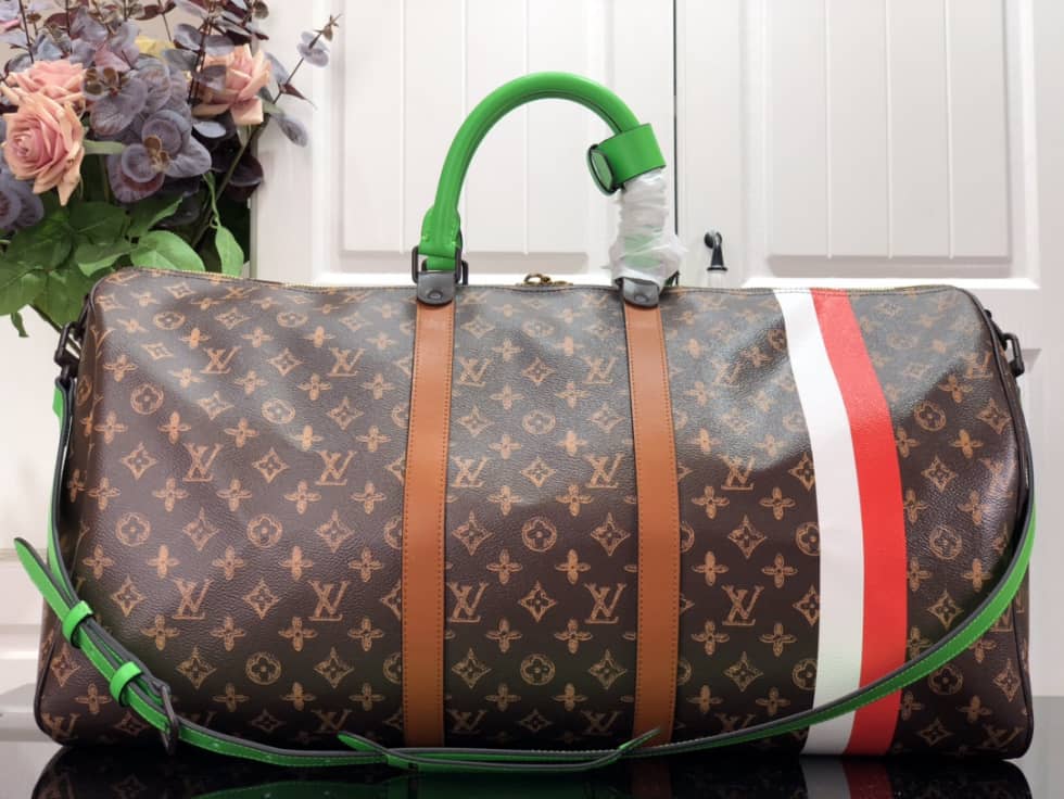 LV Duffle Bag Replica Keepall Bandouliere 55 Virgil Abloh’s Trunk M59661
