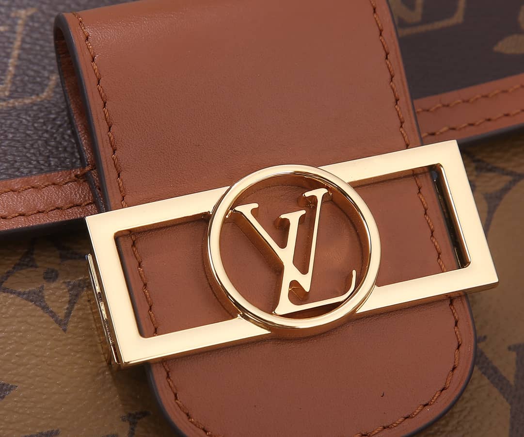 Louis Vuitton Dauphine Mini Monogram Replica Crossbody Bag Brown M44580