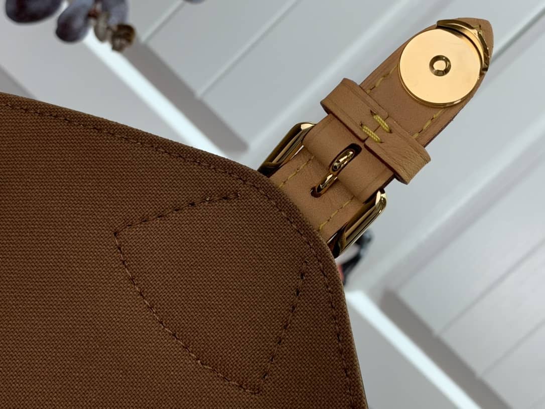 Louis Vuitton Ann Platt Montsouris PM Noir Leather Replica Backpack Brown M45205