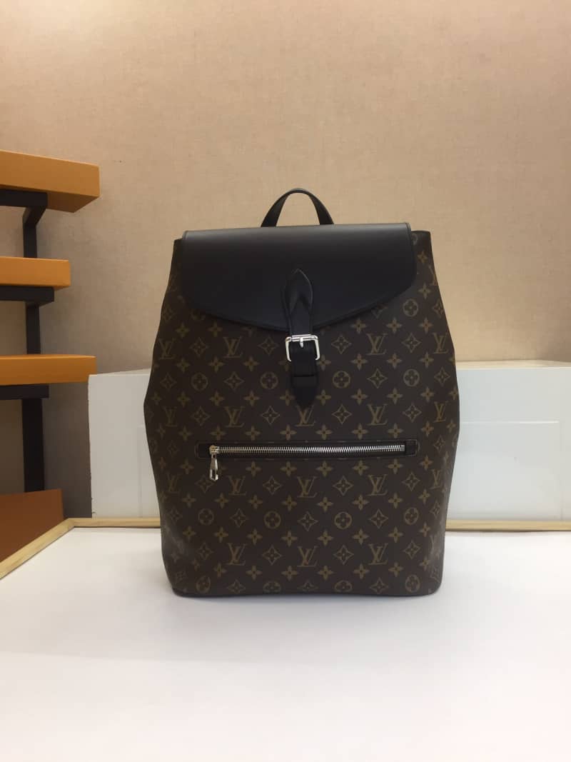 Louis Vuitton Palk Monogram Macassar Canvas Replica Backpack M40637