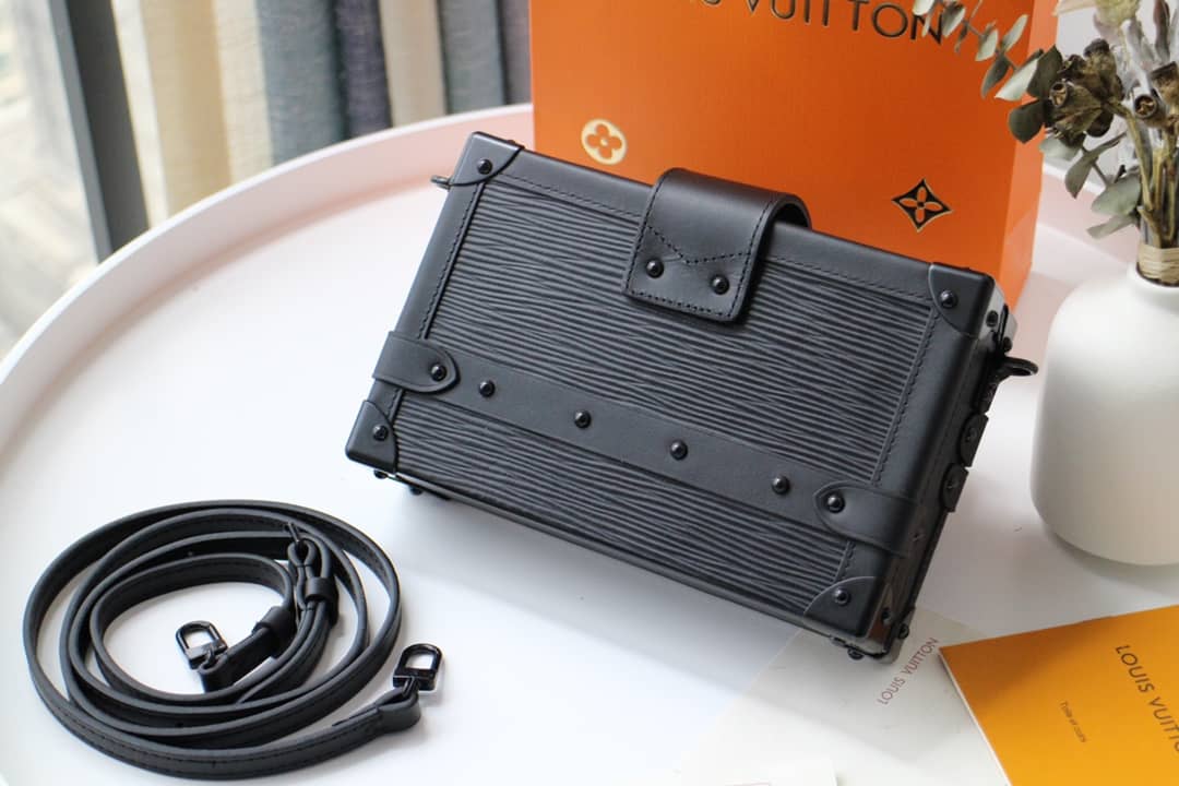 Louis Vuitton Petite Malle Monogram Canvas Replica Bag Black M40273