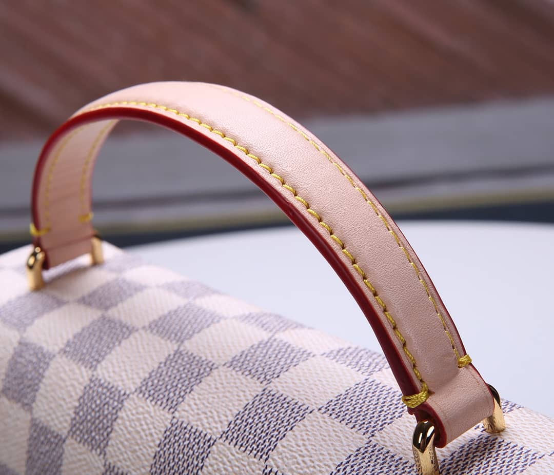 Louis Vuitton Damier Croisette Replica Shoulder Handbag White N41581