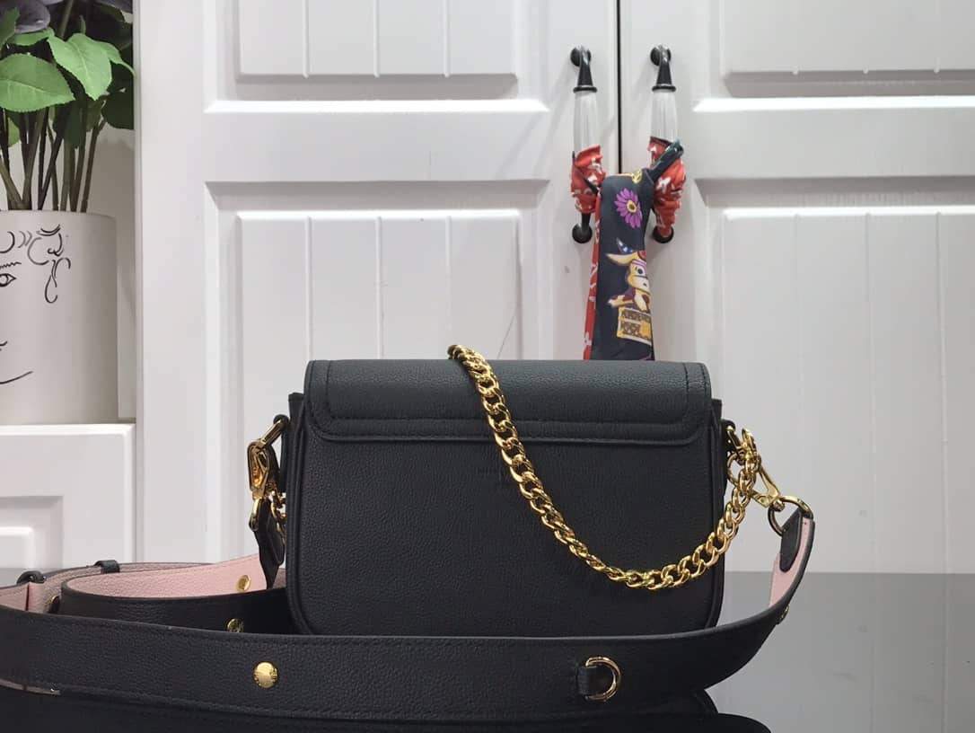 Louis Vuitton Lockme Chain PM Replica Handbag Black M57073