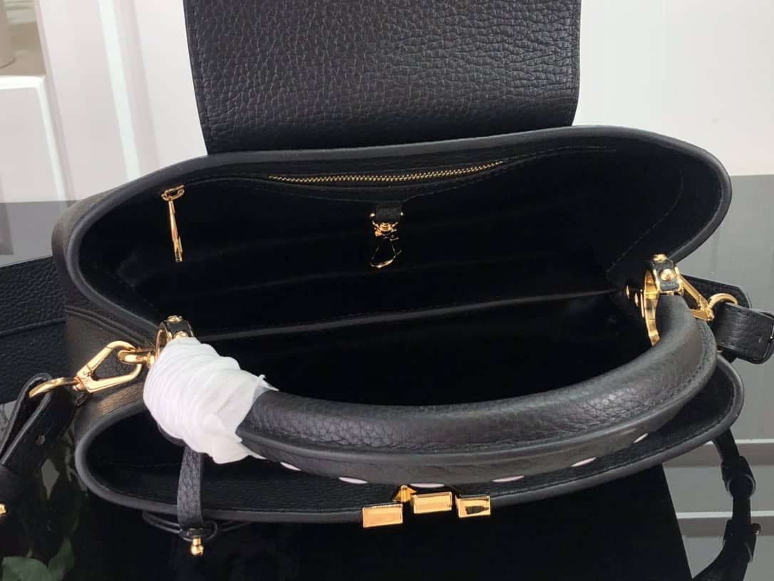 Louis Vuitton Capucines MM Black Replica Bag M57361