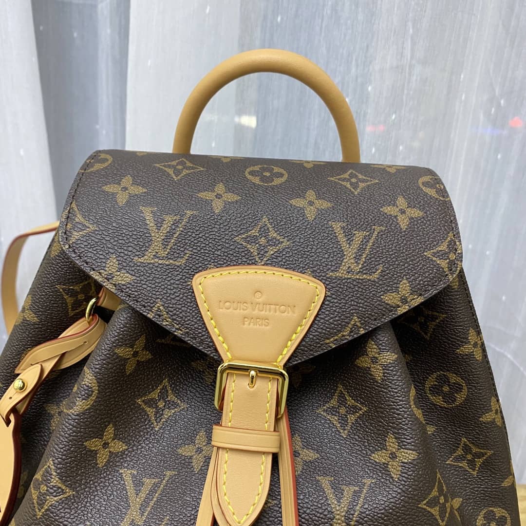 Best Replica Louis Vuitton Monogram Canvas Montsouris BB Replica Bag M45516 Brown(ColaReps)