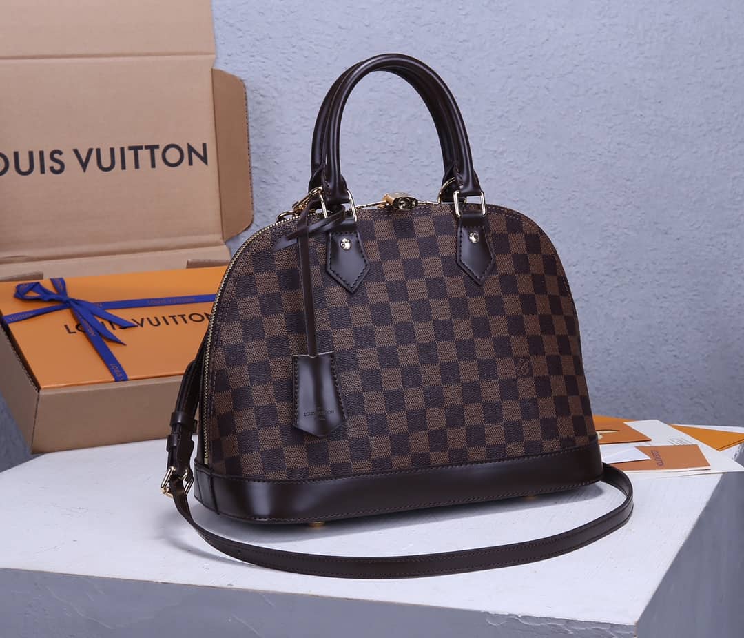 Louis Vuitton Alma PM Damier Ebene Canvas Replica Tote N53151