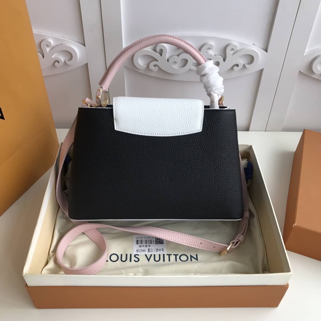 Louis Vuitton Capucines PM Taurillon Bag Replica Black M52988